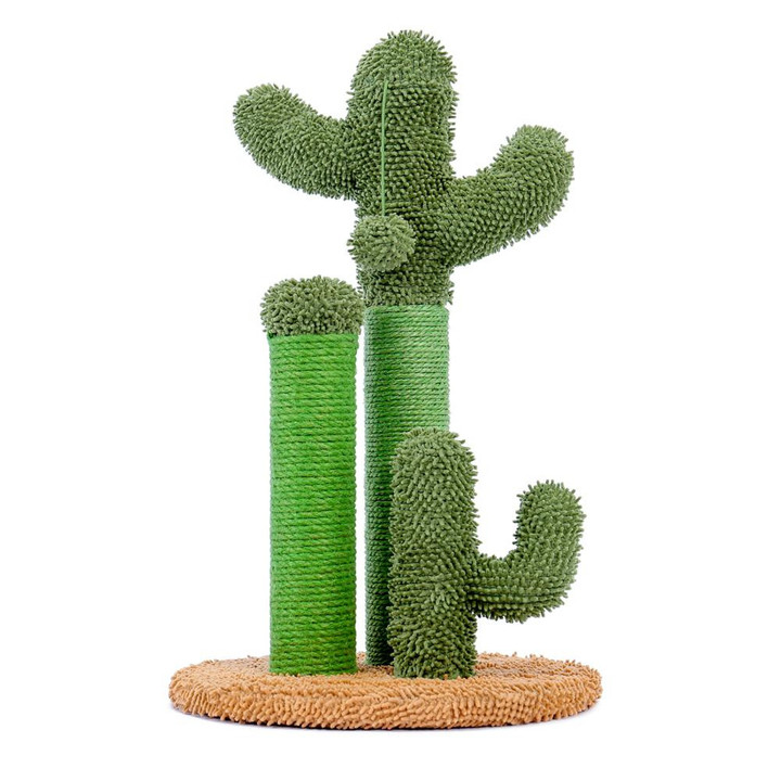 Cactus Cat Tree With Scratching Posts & Hanging Ball