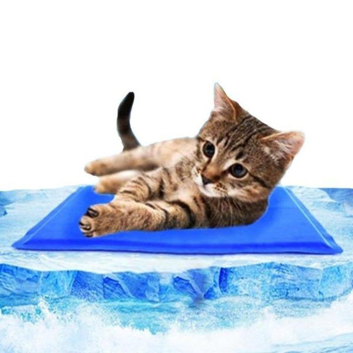Cat Cooling Mat Summer Cat Sleeping Pad Blue