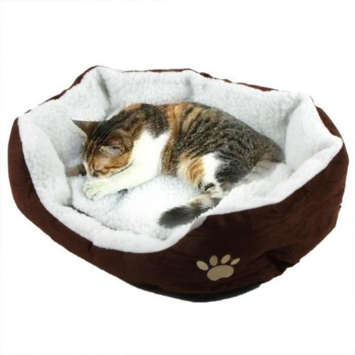 Kazzie Plush Cat Bed Filled With PP Cotton 19.68" x 15.74"
