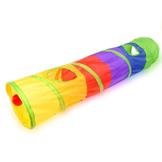 Rainbow Cat Tunnel for Play Indoors and Out