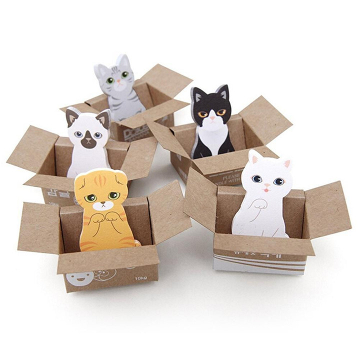 Kitty-in-a-Box Sticky Notes