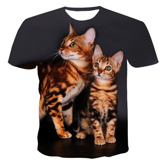3D Print Lovely Cat T-Shirt