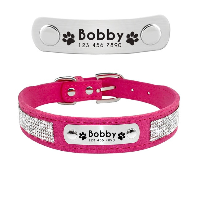 Personalized Leather Cat Collar