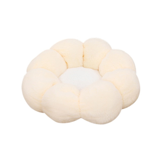 Super Soft Cat Bed Washable Flower Cushion
