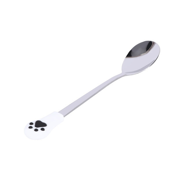 Cute Stainless Steel Cat Claw Coffee Spoon