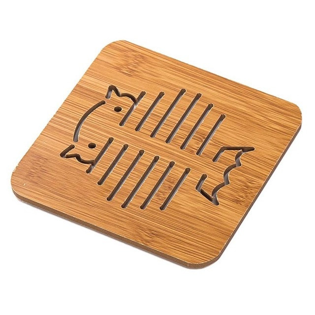 Tableware Pad Wooden Pot Holder Coaster Pad