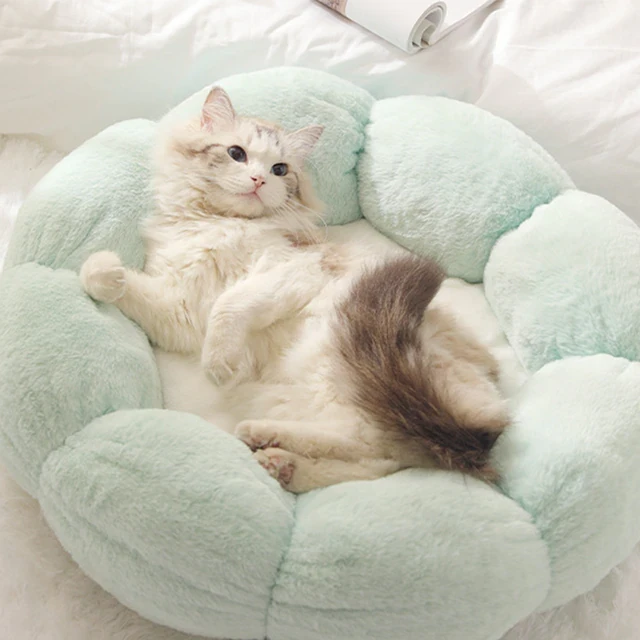 Warm and Comfortable Plush Cat's Bed