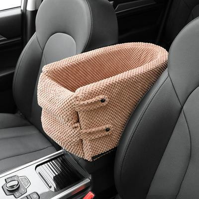 Portable Pet Seat Central Control Nonslip Carriers Safe Car Armrest Box