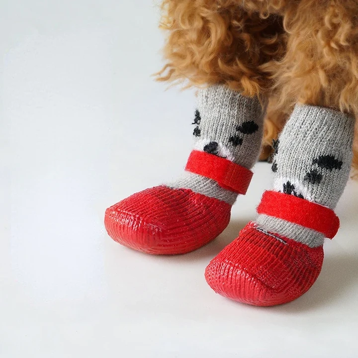 Pet Warm Knit Socks For Cats