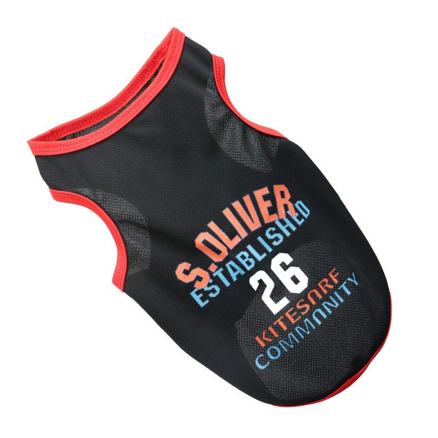 Summer Clothes Breathable Basketball Jersey For Pets