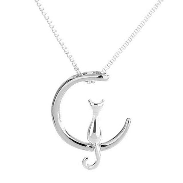 Moon Cat Necklage