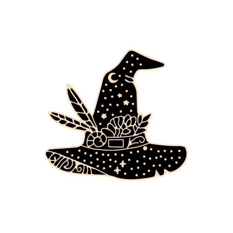 Magical Black Enamel Pin Set