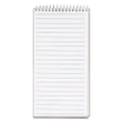 Tops Reporter Notebook, Gregg Rule, 4 x 8, White, 12 70-Sheet Pads/Pack