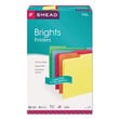 Smead 1/3 Cut Assorted Position Tab File Folders, Assorted Colors,(Legal, 100ct.)