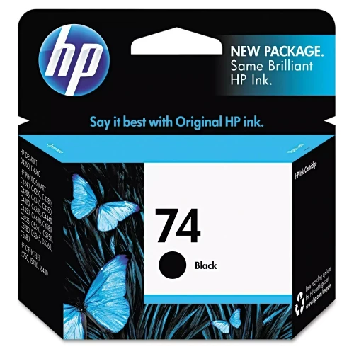 HP 74, Black Original Ink Cartridge