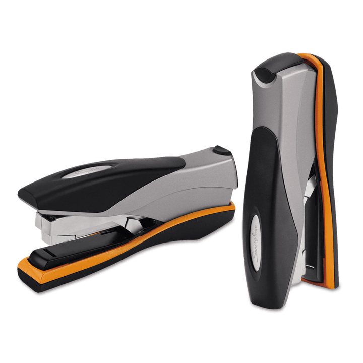 Swingline Optima Desktop Staplers, Full Strip, 40-Sheet Capacity, Silver/Black/Orange