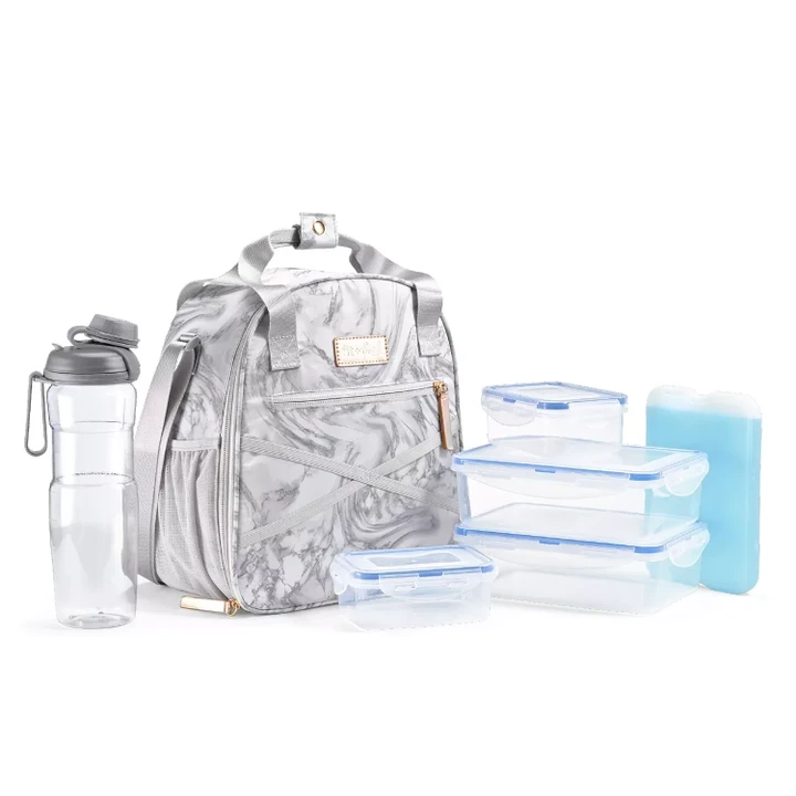 Fit & Fresh 7-Piece Deluxe Athleisure Lunch Bag Set