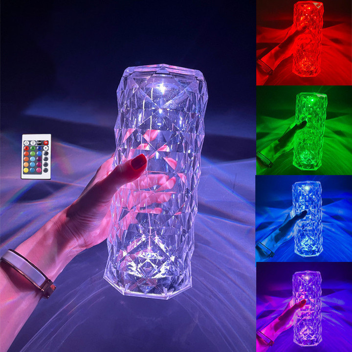 🎁Summer Hot Sale- 49% OFF🎁Touching Control Rose Crystal Lamp