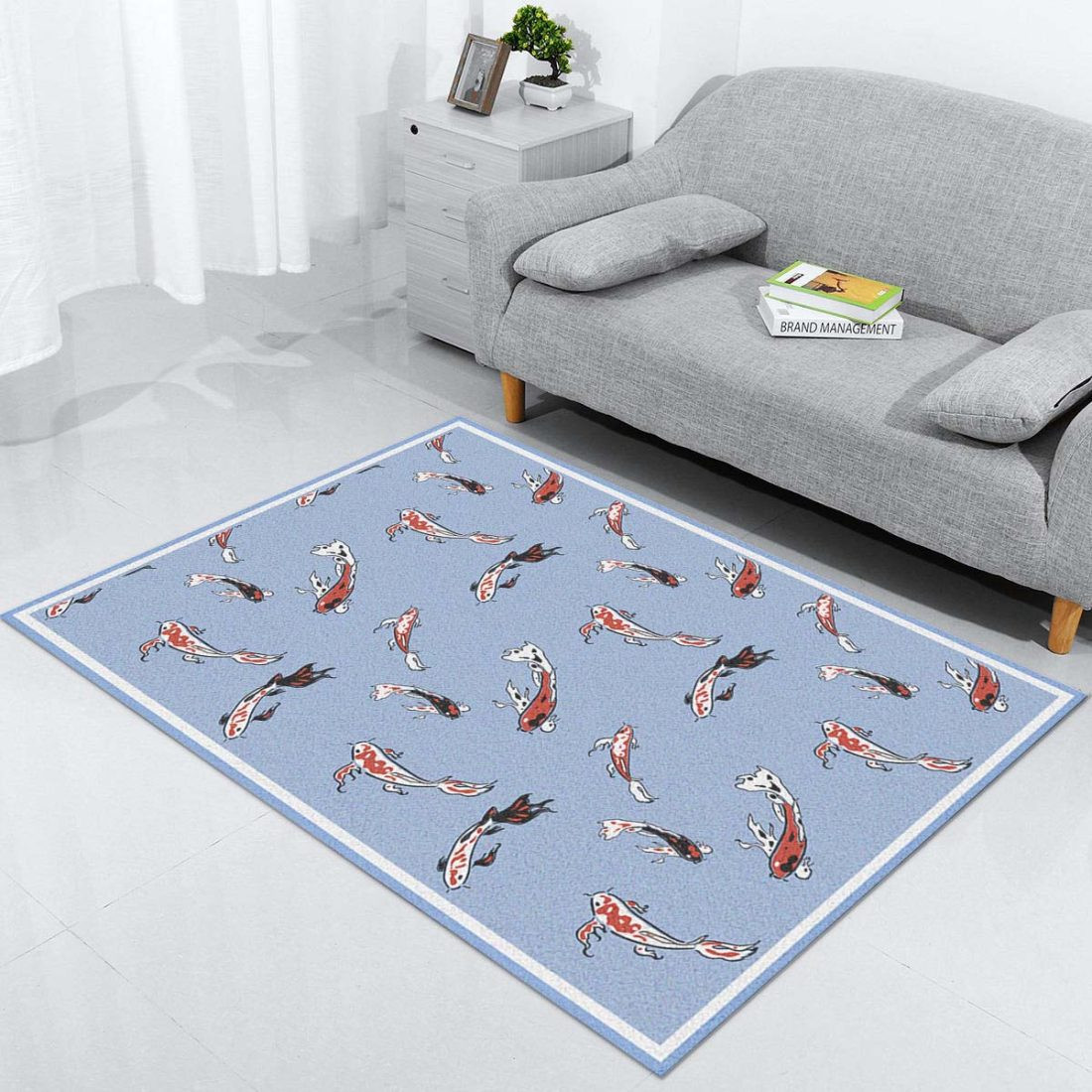 koi fish pattern Carpet Area Rugs - Lovely Product UK