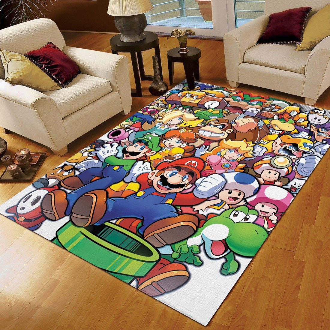 Super Mario 64 Rug Super Mario and All Characters Carpet Area Rugs - Lovely Product UK