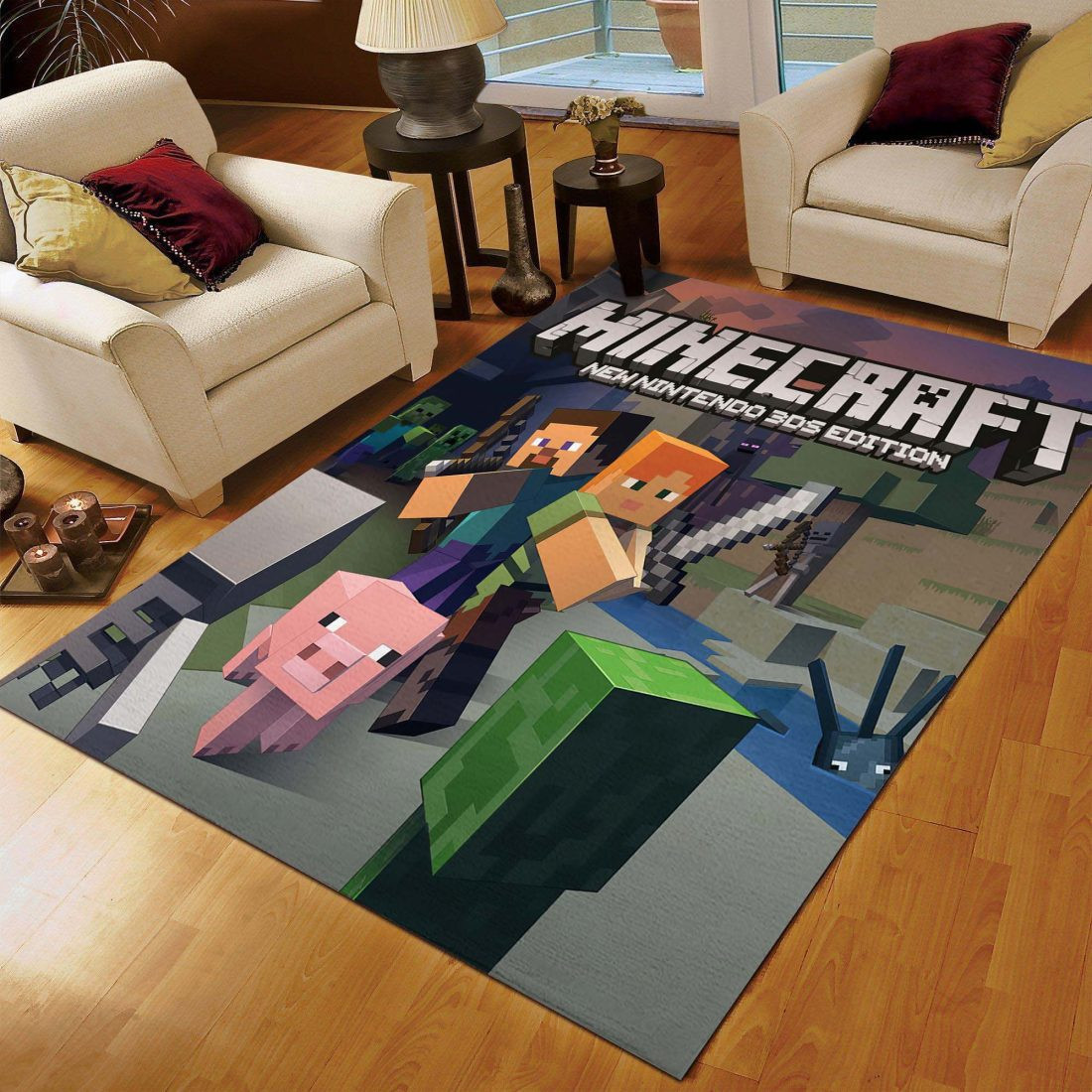 Minecraft Nintendo All Characters Carpet Area Rugs - Lovely Product UK