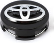 4PCS Wheel Center Cap Compatible with Toyota, 62mm Wheel Center Hub Caps Compatible with Camry Corolla Verso Crown Etc (Black)