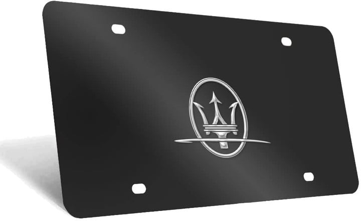 2 Pcs Premium Aluminum Alloy License Plate Frame,for Maserati Tag License Plate