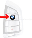 2pcs Key Emblem Replacement: 11mm Key Button Emblem Stickers, Key Logo for All Remote Control Key Models