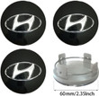 4PCS for Hyundai Wheel Center Caps, 60mm Rim Wheel Center Hub Caps Covers for Elantra Tucson Ix35 Sonata Lafesta Etc (Black)