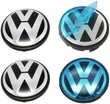 4PCS Replacement Wheel Center Caps Parts Compatible with Volkswagen, 56mm/2.20'' Rim Center Hub Caps for Volkswagen