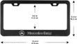 2 Pack Black License Plate Frame for MB, Applicable to US Standard tag License Frame