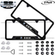 2-Pieces High-Grade License Plate Frame for BMW,Applicable to US Standard car License Frame