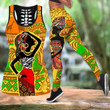 African Black Girl Hollow Tank Top or Legging 3D #Va