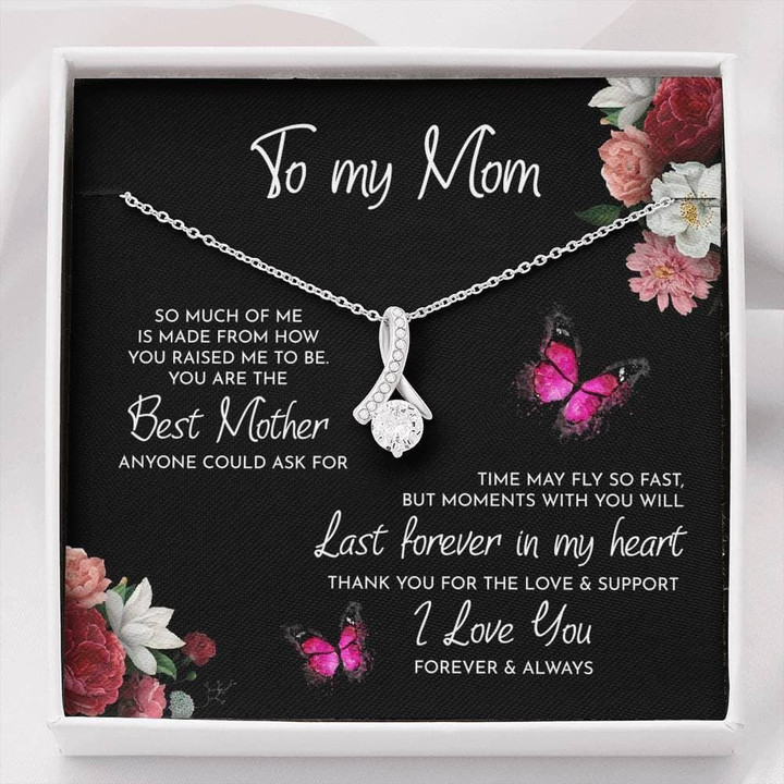 To My Mom Time May Fly Alluring Beauty Necklace