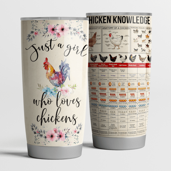 LIMITED EDITION - JUST A GIRL WHO LOVES CHICKEN - TUMBLER 80215TU