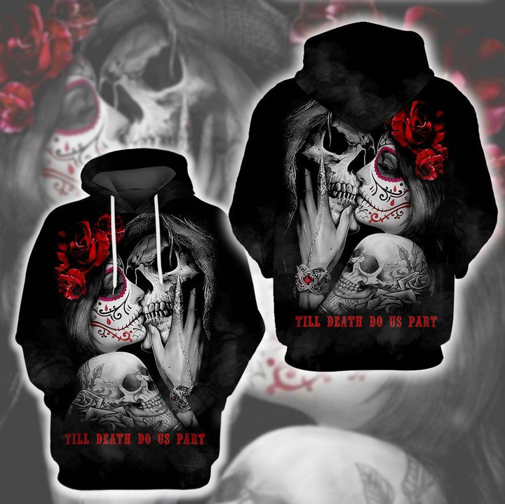 LIMITED EDITION- 3D SKULL COUPLE HOODIE – 8297K