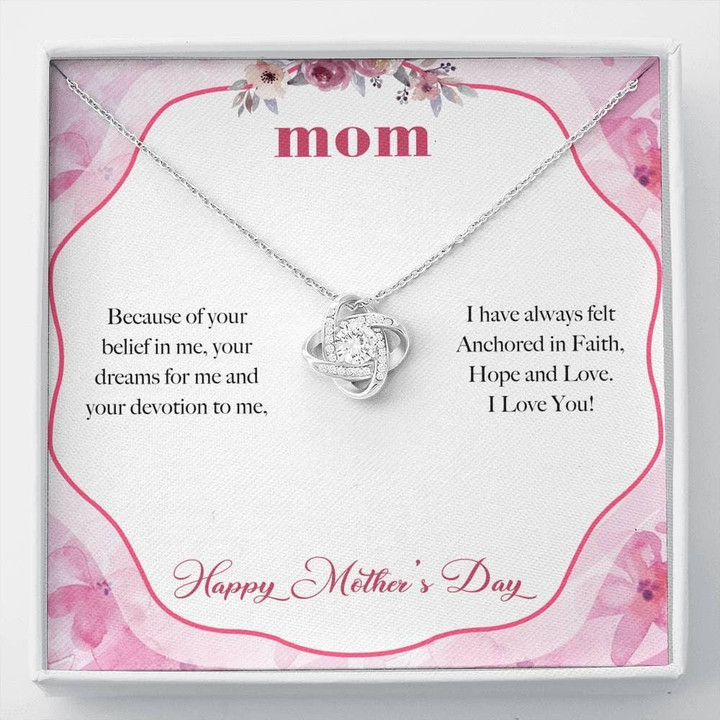 Anchored in Faith Mother's Day Love Knot Necklace