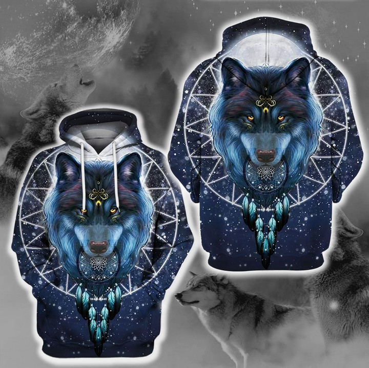 LIMITED EDITION- 3D WOLF HOODIE – 8322A
