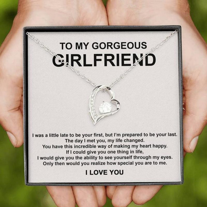 To my Gorgeous Girlfriend How Special you are to me Necklace Gold Chain, Best Gift Idea, Christmas gifts, Birthday gift