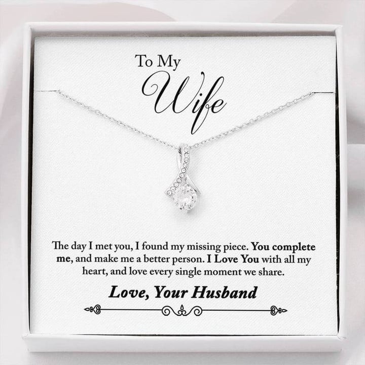 Wife Jewelry, Gift for Partner, Wife Gift, Infinity Necklace, Romantic Gift, Alluring Beauty Necklace  , in 14kt Gold Filled, Rose or Silver