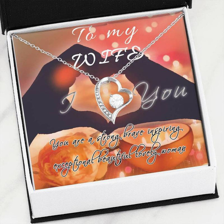Wife Gift - I love you - Love Necklace Gift for Christmas, Gift idea for family,Jewelry Made in US