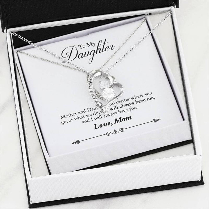 You'll Always Have Me - Forever Love Necklace With Gift Box Message Gift for Christmas, Gift idea for family,Jewelry Made in US
