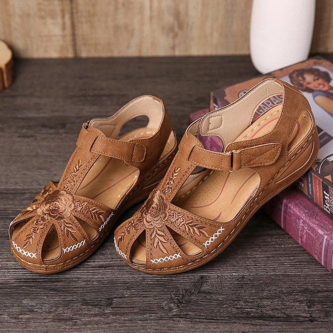 Fleekcomfy™ Embroidery Comfortable and Lightweight Sandals