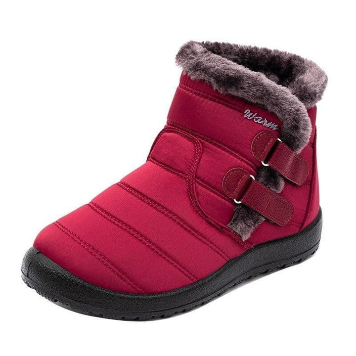 PREMIUM Waterproof Boots For Women Fur Plush Keep Warm Winter Non-slip Soles