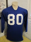 1960s 70s Blue Football Jeresey Shirt