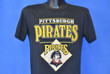 80s Pittsburgh Pirates Buccos Buccaneer Baseball t shirt Medium