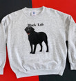 Animal Tee Made In Usa Vintage Vtg 1992 Usa Made Black Lab Pet Dog Animal Graphic Crewneck