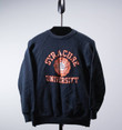 Made In Usa Varsity Vintage 80s Syracuse University Raglan   Black L