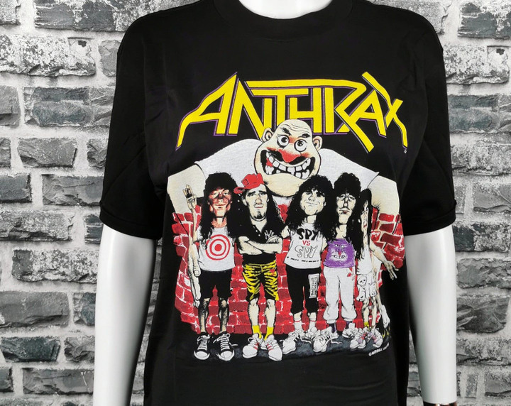 Anthrax 1988 Unworn Vintage T shirt State Of Euphoria Tour Tee  Out  Mega Rare