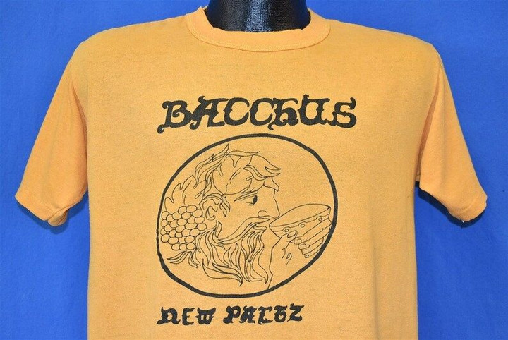 80s Bacchus New Paltz Restaurant Brewery Billiards New York t shirt Large